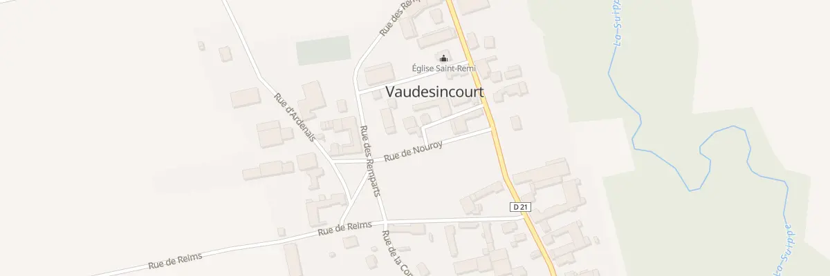 Plan du 4 Rue de Nauroy à Vaudesincourt
