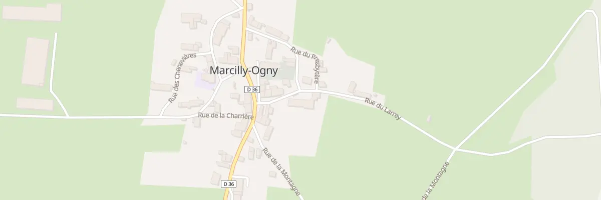 Plan du 6 Rue du Larrey à Marcilly-Ogny