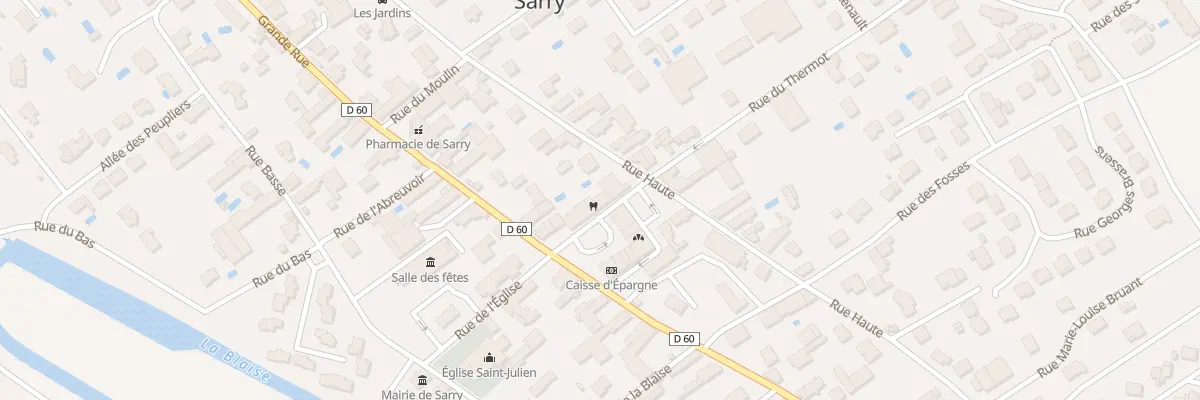 Plan du 8B Rue du Thermot à Sarry