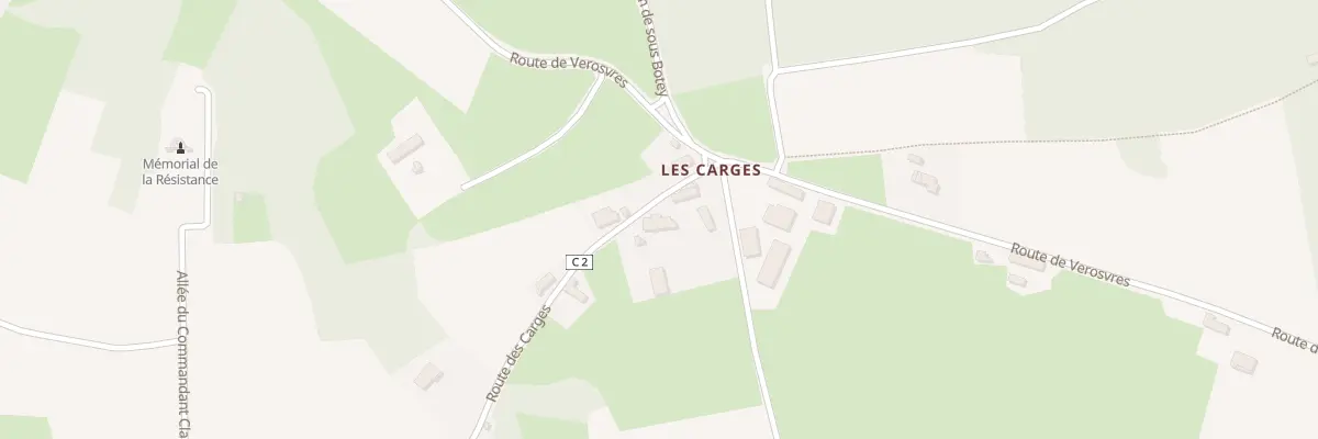 Plan du 800 Rte des Carges à Beaubery