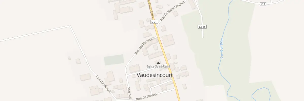 Plan du 21 Rue Saint Remi à Vaudesincourt