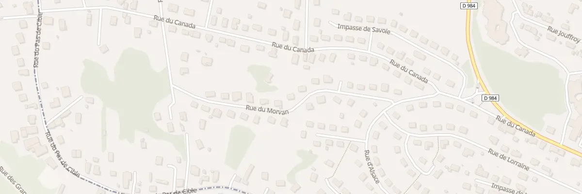 Plan du 20 Rue du Morvan au Creusot