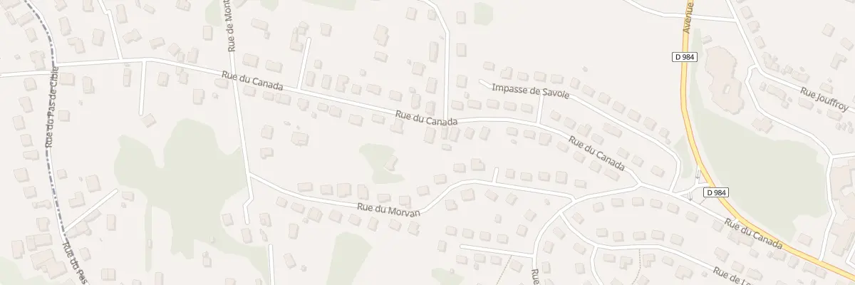 Plan du 65 Rue du Canada au Creusot