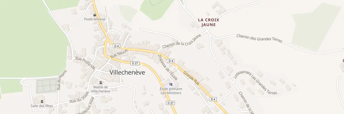 Plan du 5331 Le Bourg à Villechenève