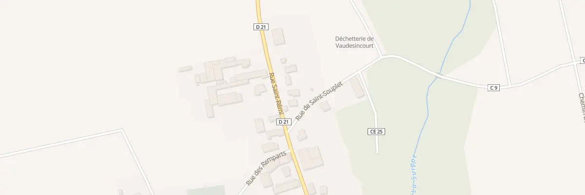 Plan du 3 Rue de St Souplet à Vaudesincourt