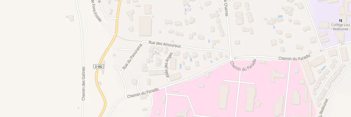Plan du 9021 Che du Paradis à Uzès