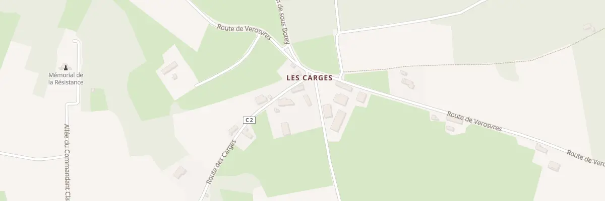 Plan du 850 Rte des Carges à Beaubery