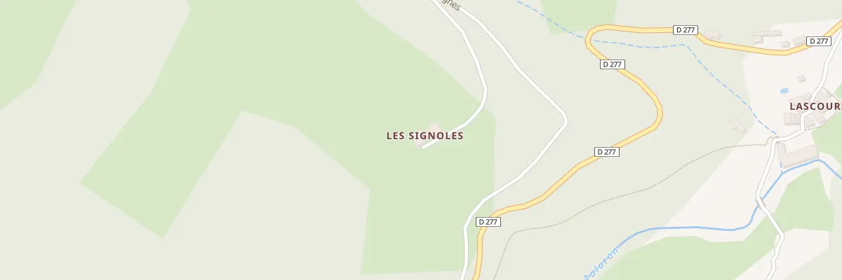 Plan du 240 Che des Signoles de Jouanvins à Saint-Genest-Lachamp