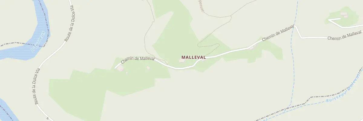 Plan du 800 Che de Malleval à Saint-Jean-Roure