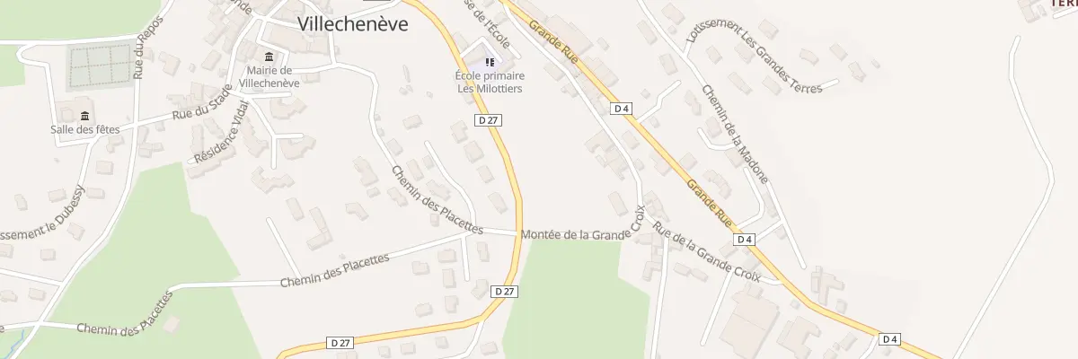 Plan du 37C Mte de la Grande Croix à Villechenève