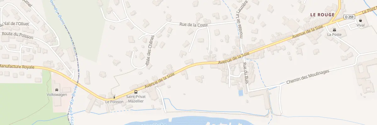 Plan du 5327 Le Feugier à Saint-Privat