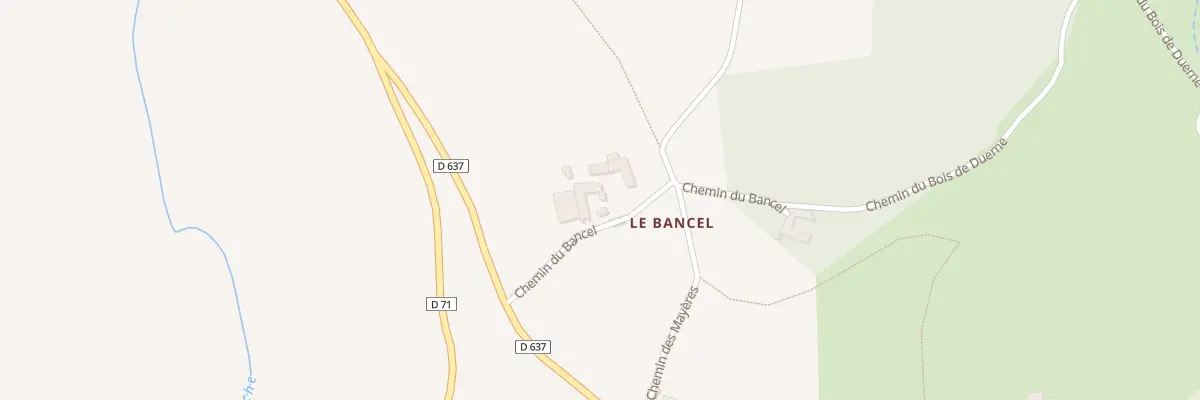 Plan du 5299 Le Bancel à Haute-Rivoire