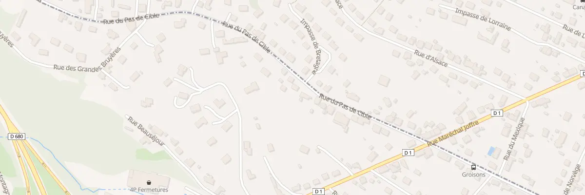 Plan du 106 Rue du Pas de Cible à Montcenis