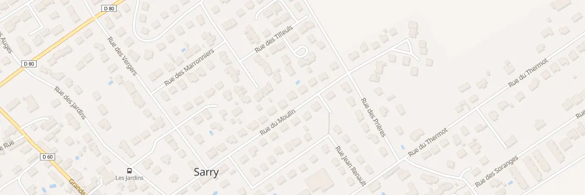 Plan du 22 Rue du Moulin à Sarry