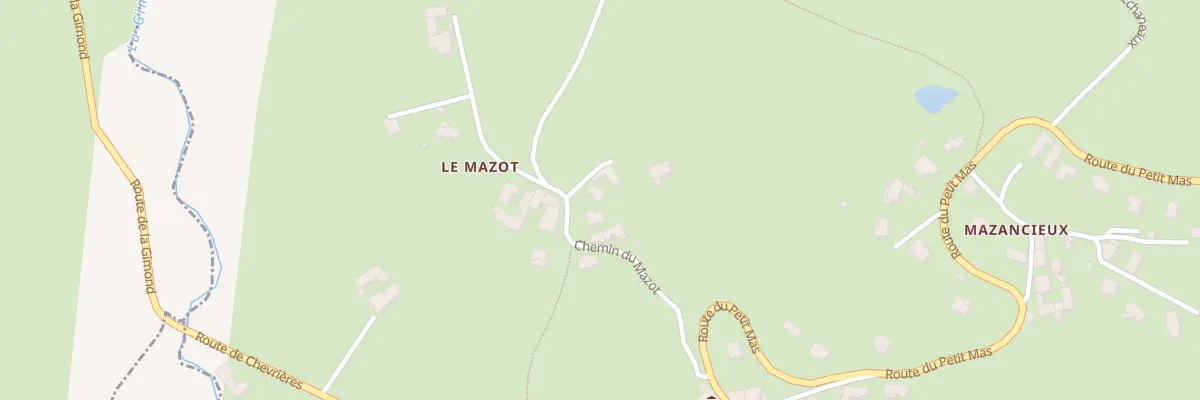 Plan du 236 Che du Mazot à La Gimond