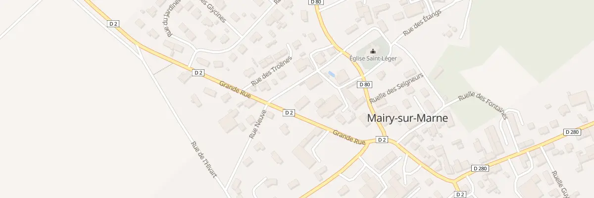 Plan du 1 Gr Grande Rue à Mairy-sur-Marne