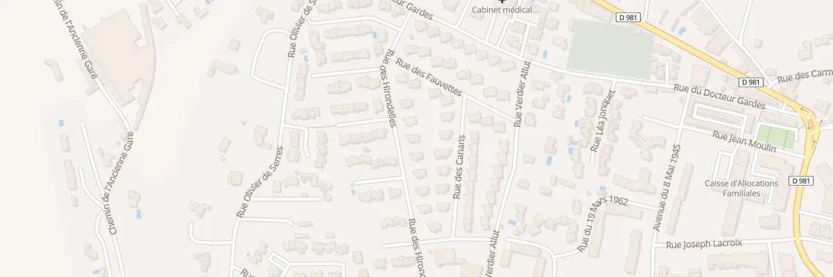 Plan du 26 Rue des Hirondelles à Uzès