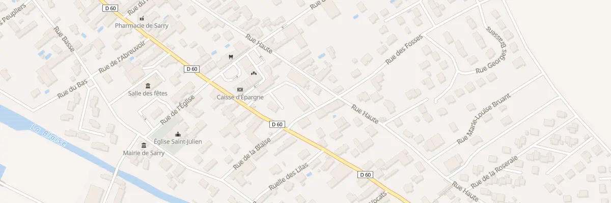Plan du 2 Rue des Fosses à Sarry