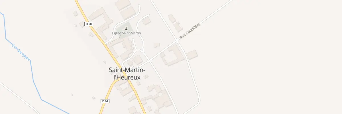 Plan du 6 Rue Coquillere à Saint-Martin-l’Heureux