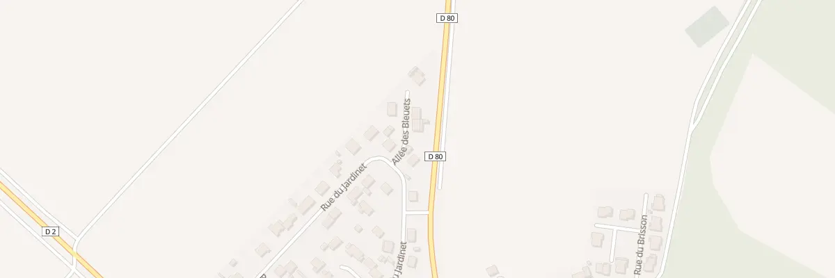 Plan du 2 All des Bleuets à Mairy-sur-Marne