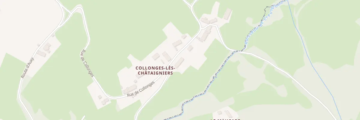 Plan du 8 Rue de Collonges à Curgy