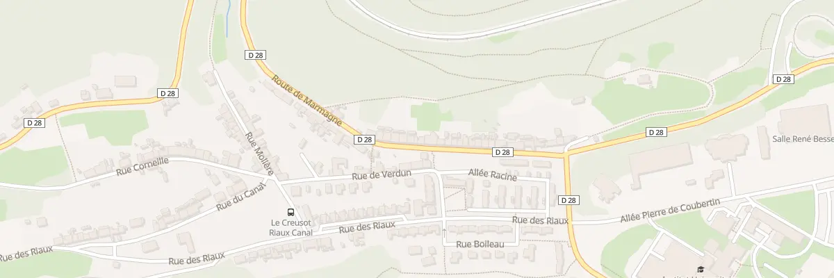 Plan du 38 Rte de Marmagne au Creusot