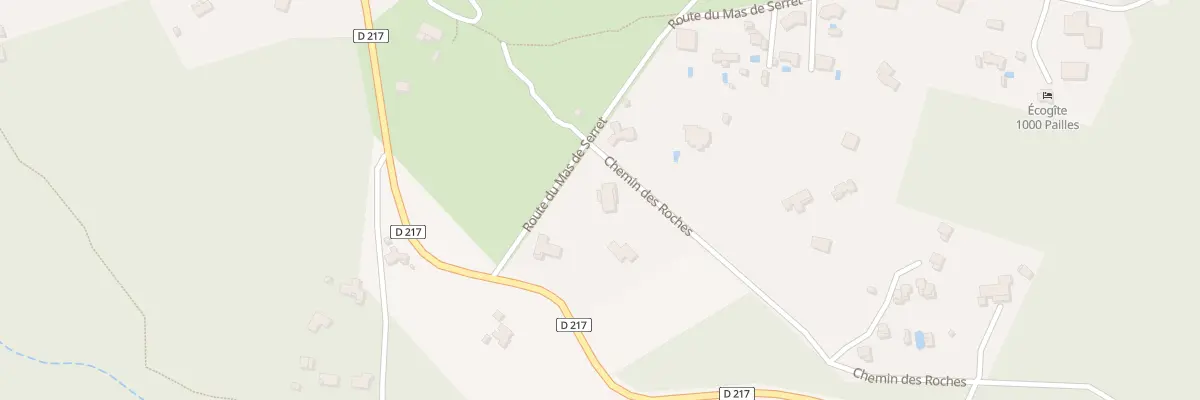 Plan du 5336 Les Roches à Labastide-de-Virac