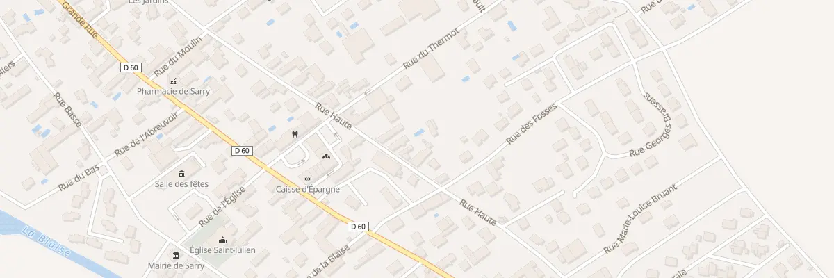 Plan du 24 Rue Haute à Sarry