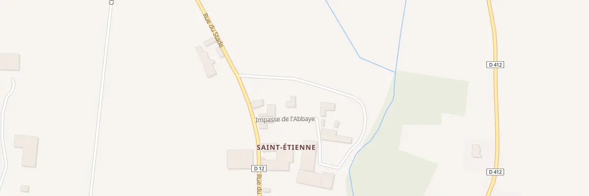 Plan du 1 Imp de l’Abbaye à Saint-Ouen-Domprot