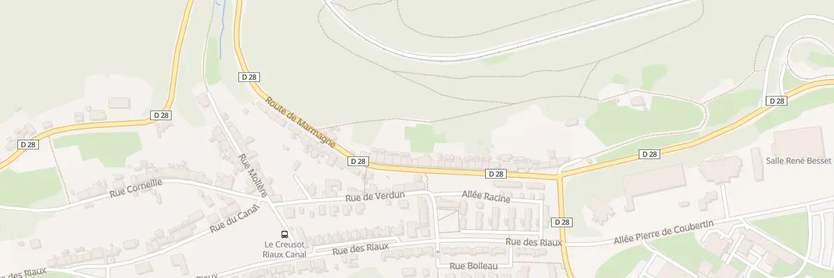 Plan du 36 Rte de Marmagne au Creusot