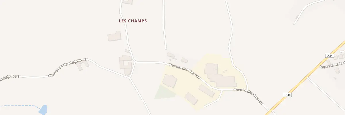 Plan du 336 Che des Champs à Grézieu-le-Marché