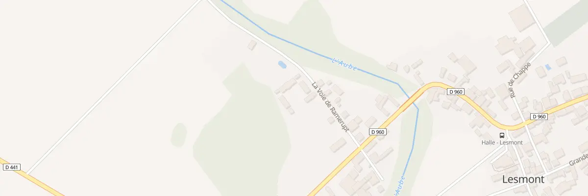 Plan du 3 Rue la Voie de Ramerupt à Lesmont