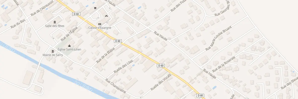 Plan du 64 Grande Rue à Sarry