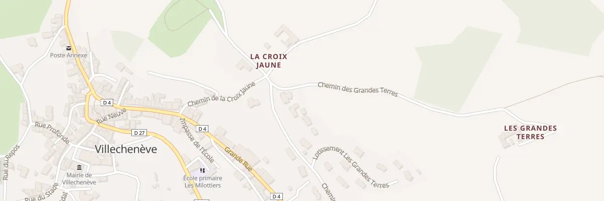 Plan du 5977 Les Gdes Terres à Villechenève