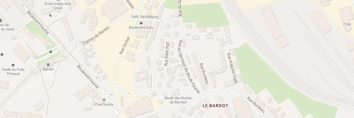 Plan du 9 Rue Edith Piaf à Saint-Étienne
