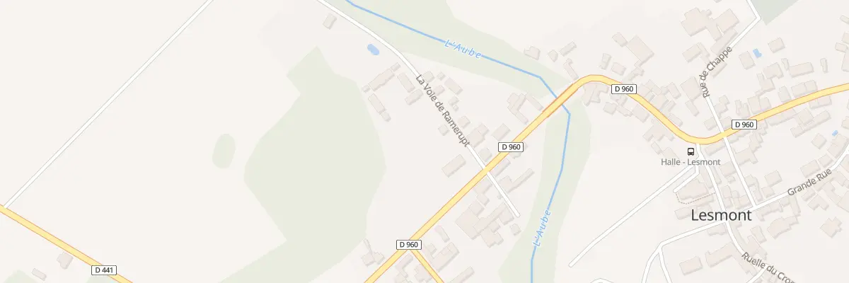Plan du 1 Rue la Voie de Ramerupt à Lesmont