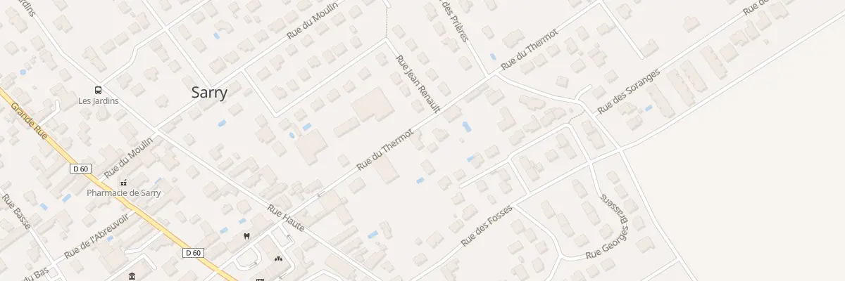 Plan du 9 Rue du Thermot à Sarry