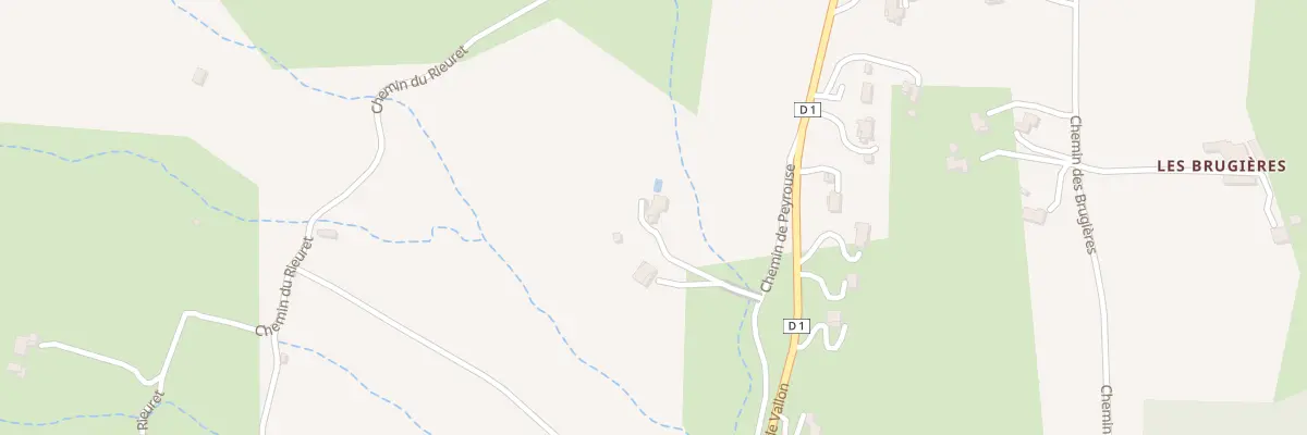Plan du 122 Che de Peyrouse à Lagorce