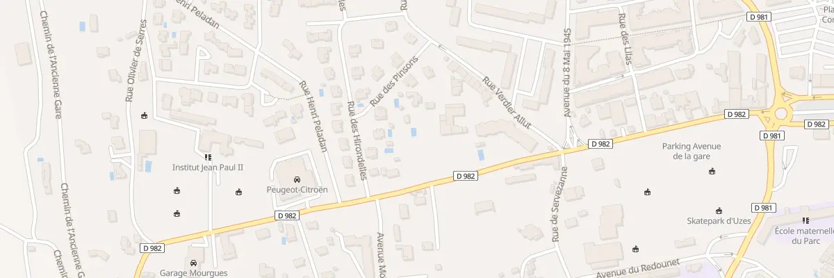 Plan du 1B Rue Verdier Allut à Uzès