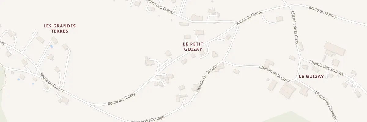Plan du 3287 Rte du Guizay à Planfoy
