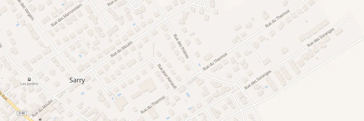Plan du 9 Rue des Prières à Sarry