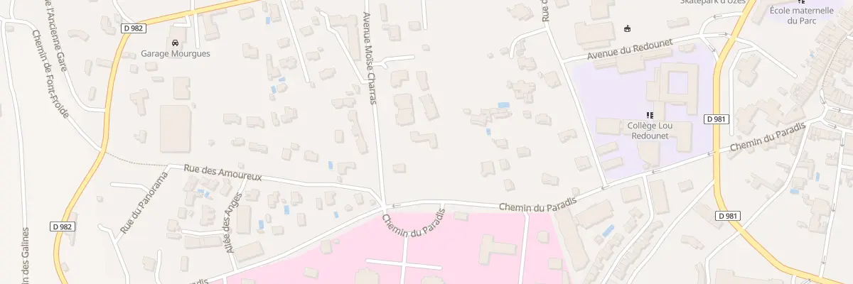 Plan du 11 Che du Paradis à Uzès