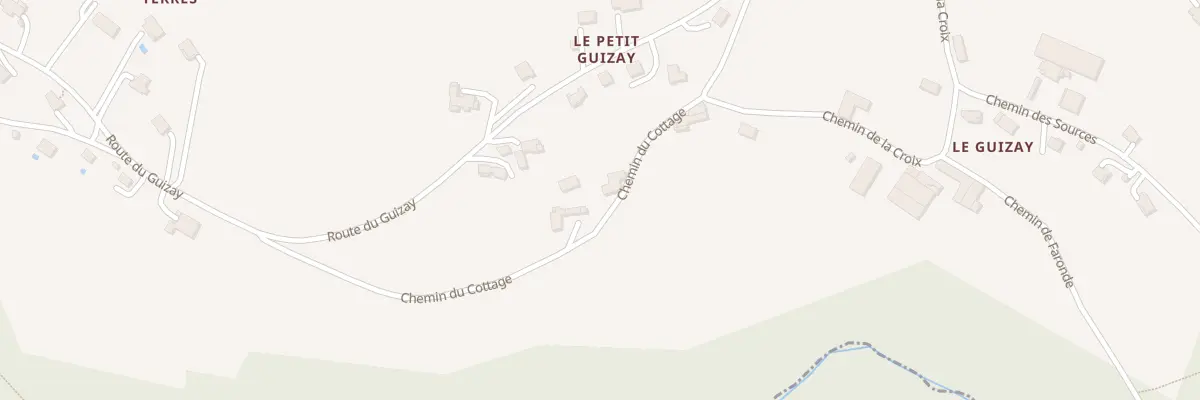 Plan du 110 Che du Cottage à Planfoy