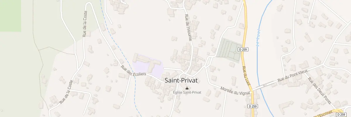 Plan du 5193 Saint-Privat à Saint-Privat