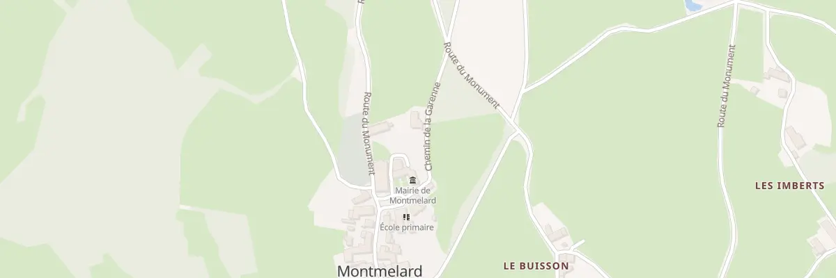 Plan du 89 Che de la Garenne à Montmelard