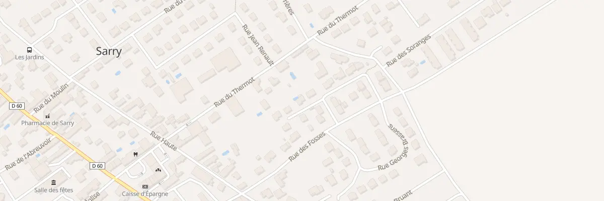 Plan du 15 Crx Vauthier à Sarry