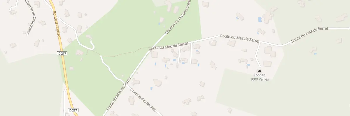 Plan du 5308 Les Roches à Labastide-de-Virac