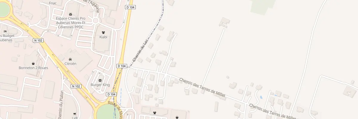 Plan du 107 Che des Terres de Millet à Saint-Didier-sous-Aubenas