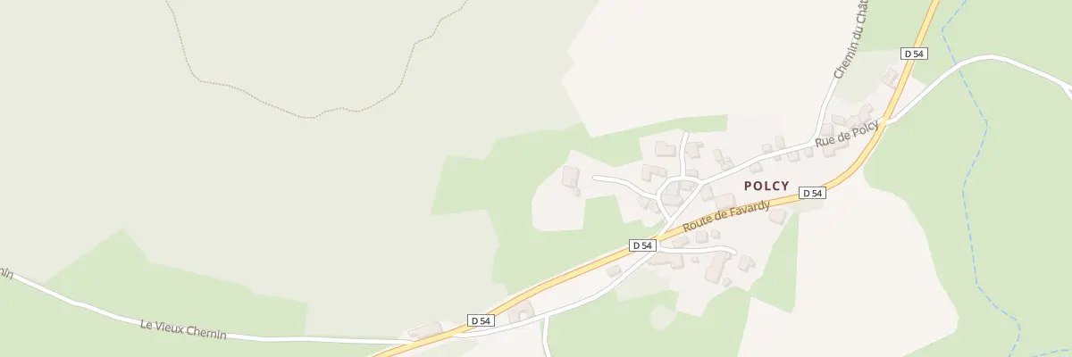Plan du 5281 Polcy à Ranchal