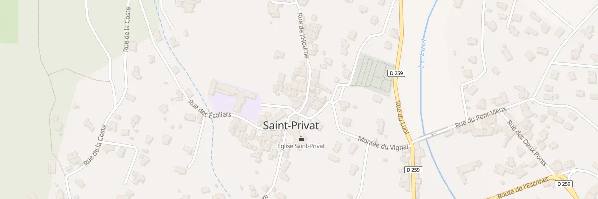 Plan du 1B Rue de l’Houme à Saint-Privat